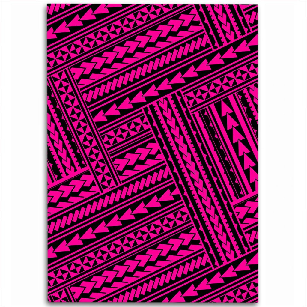 Hawaii Polynesian Nation Pink Area Rug - AH Luxurious - Polynesian Pride