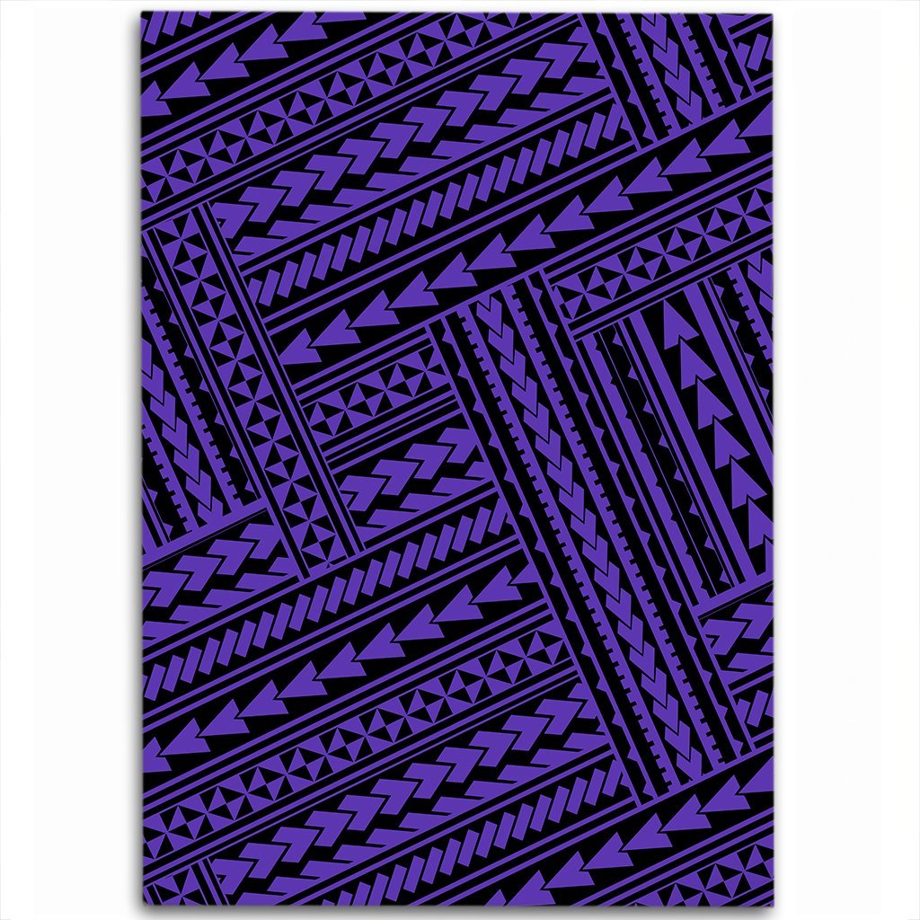 Hawaii Polynesian Nation Violet Area Rug - AH Luxurious - Polynesian Pride