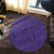 Hawaii Polynesian Nation Violet Round Carpet - AH - Polynesian Pride