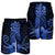 Hawaii Polynesian Pineapple Hibiscus Men's Shorts - Blue - AH - Polynesian Pride
