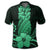 Hawaii Polynesian Pineapple Hibiscus Polo Shirt Green - Polynesian Pride