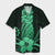 Hawaii Polynesian Pineapple Hibiscus Hawaiian Shirt - Green - AH Unisex Black - Polynesian Pride