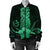 Hawaii Polynesian Pineapple Hibiscus Bomber Jacket - Green - AH - Polynesian Pride