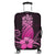 Hawaii Polynesian Pineapple Hibiscus Luggage Covers - Pink - AH Black - Polynesian Pride