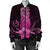 Hawaii Polynesian Pineapple Hibiscus Bomber Jacket - Pink - AH - Polynesian Pride