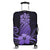 Hawaii Polynesian Pineapple Hibiscus Luggage Covers - Purple - AH Black - Polynesian Pride