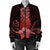 Hawaii Polynesian Pineapple Hibiscus Bomber Jacket - Red - AH - Polynesian Pride