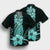 Hawaii Polynesian Pineapple Hibiscus Hawaiian Shirt - Turquoise - AH - Polynesian Pride