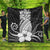 Hawaii Polynesian Pineapple Hibiscus Premium Quilts - White - AH Black - Polynesian Pride