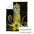 Hawaii Polynesian Pineapple Hibiscus Premium Blankets - Yellow - AH - Polynesian Pride