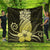 Hawaii Polynesian Pineapple Hibiscus Premium Quilts - Yellow - AH Black - Polynesian Pride