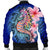 Hawaii Polynesian Pink Hibiscus Seahorse Bomber Jacket - AH - Polynesian Pride