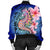 Hawaii Polynesian Pink Hibiscus Seahorse Bomber Jacket - AH - Polynesian Pride