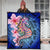 Hawaii Polynesian Pink Hibiscus Seahorse Premium Quilts - AH - Polynesian Pride