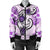 Hawaii Polynesian Plumeria Hibiscus Turtle Bomber Jacket - AH - Jack Style - Pink - Polynesian Pride