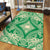 Hawaii Polynesian Plumeria Mix Green Area Rug - AH - Polynesian Pride