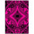 Hawaii Polynesian Plumeria Mix Pink Black Area Rug - AH Luxurious - Polynesian Pride