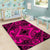 Hawaii Polynesian Plumeria Mix Pink Black Area Rug - AH - Polynesian Pride