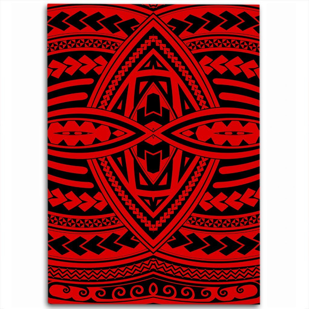 Hawaii Polynesian Seamless Red Area Rug - AH Luxurious - Polynesian Pride