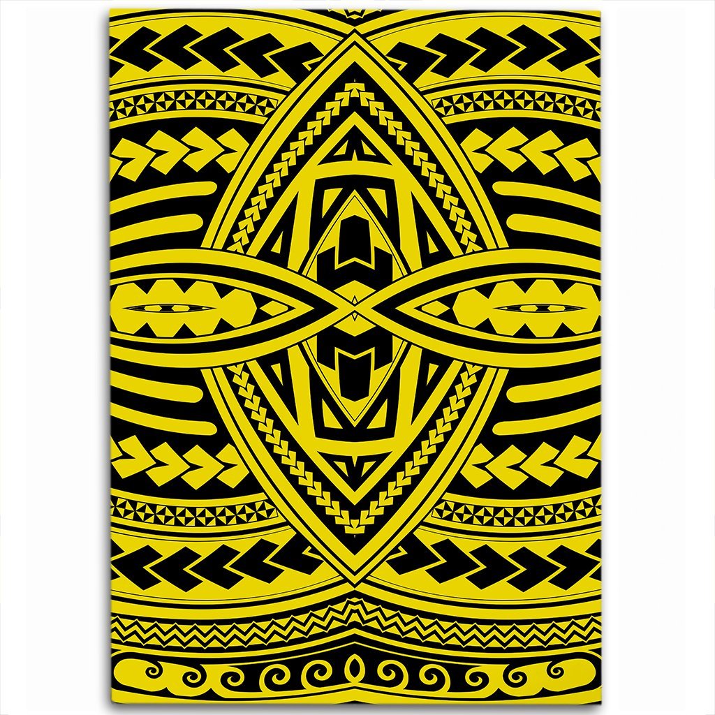 Hawaii Polynesian Seamless yellow Area Rug - AH Luxurious - Polynesian Pride