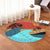 Hawaii Polynesian Sun Down Round Carpet - AH - Polynesian Pride