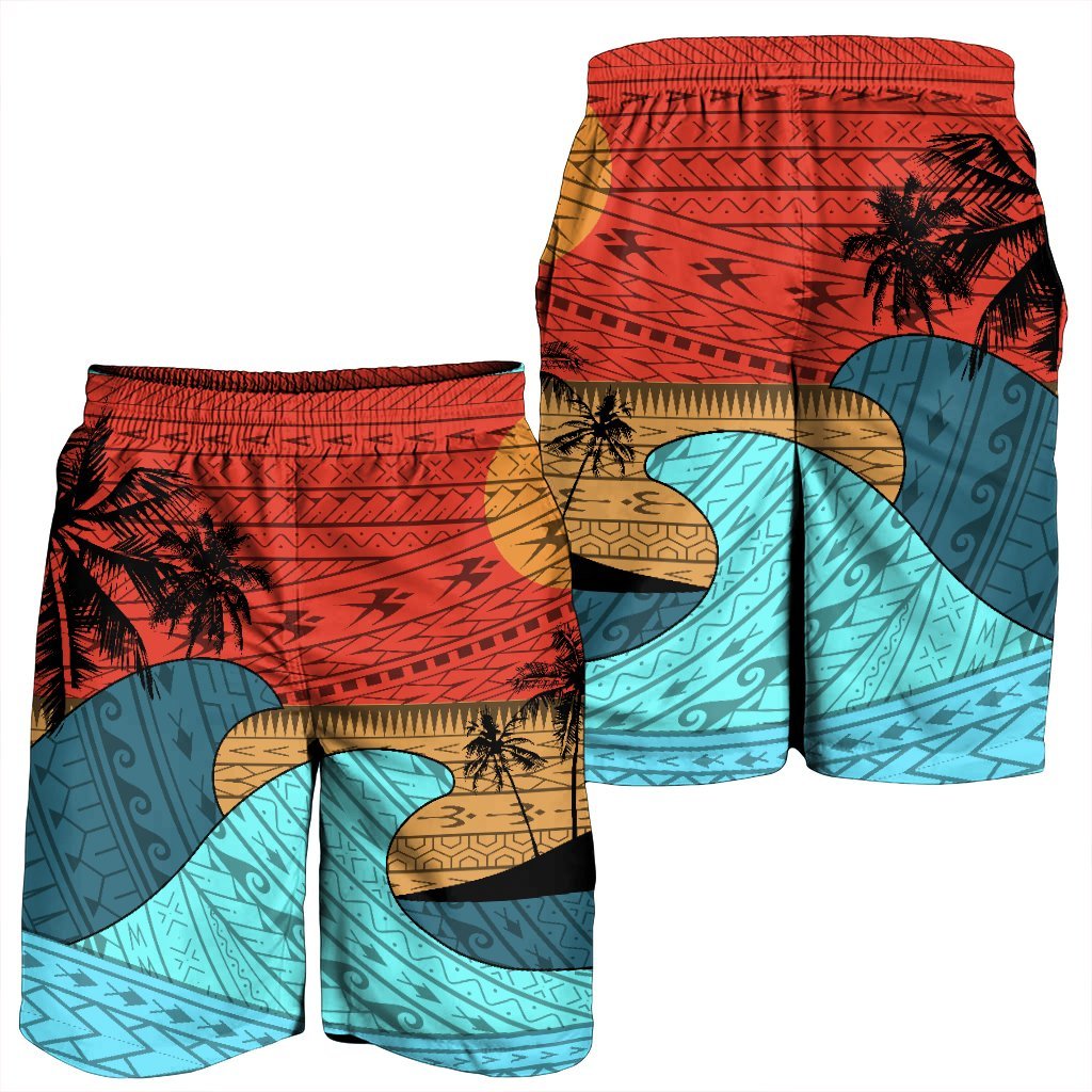 Hawaii Polynesian Sun Down Men's Shorts - AH - Polynesian Pride