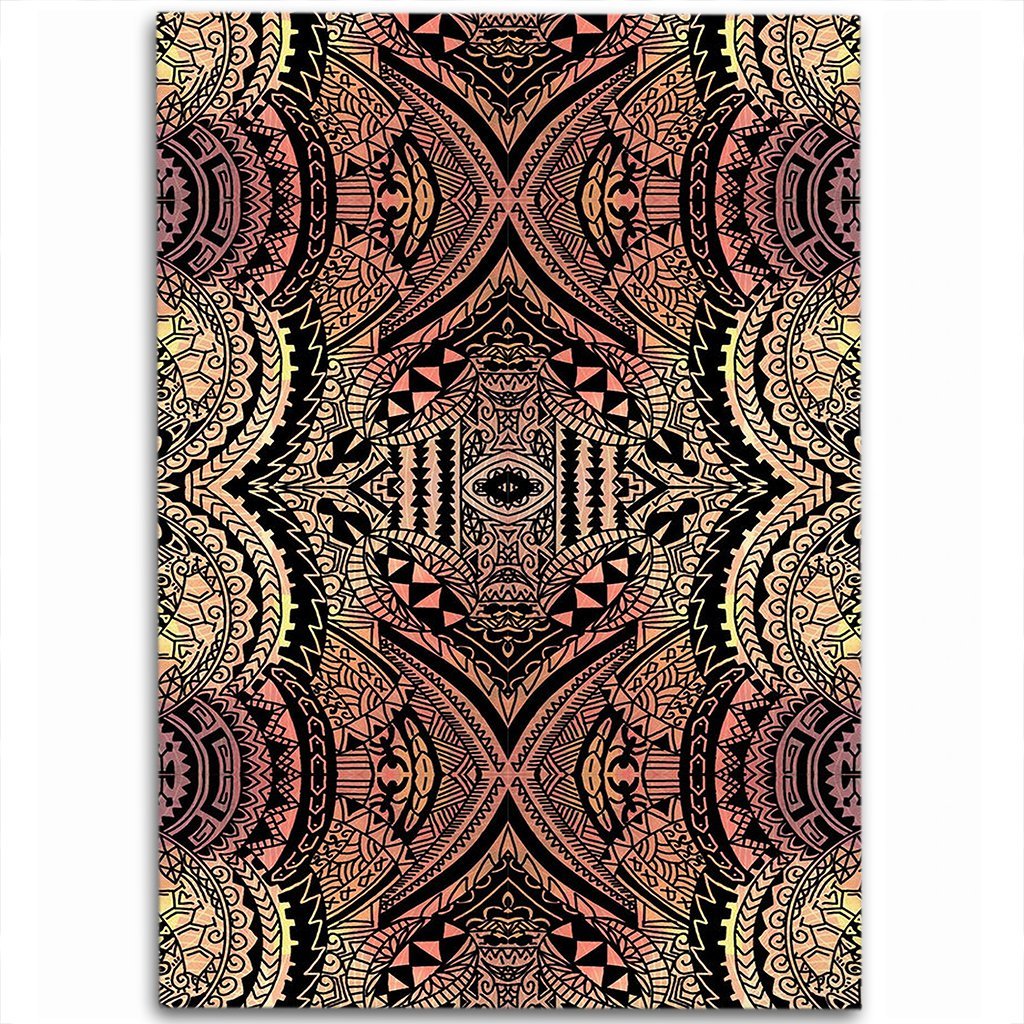 Hawaii Polynesian Symmetry Brown Area Rug - AH Luxurious - Polynesian Pride