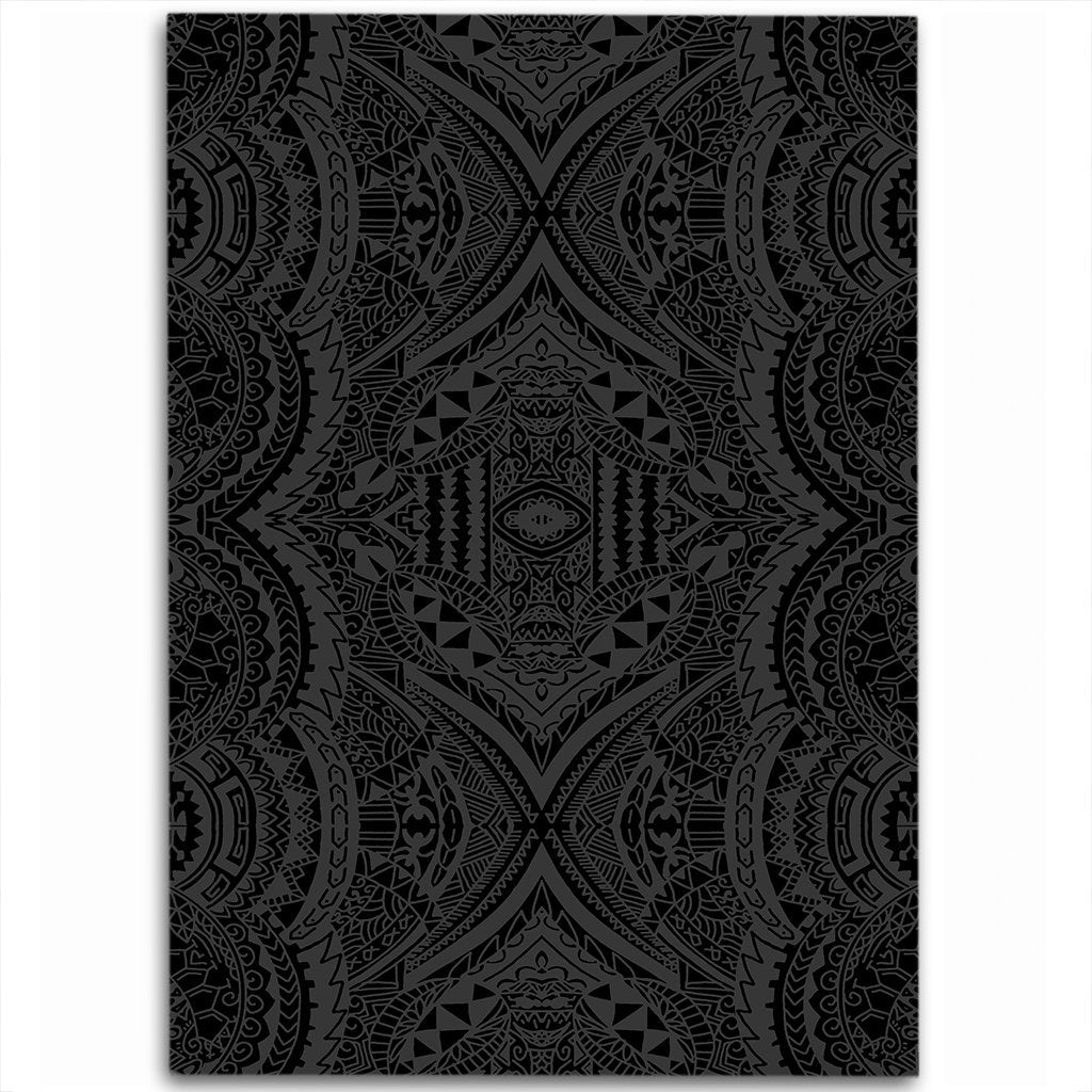 Hawaii Polynesian Symmetry Gray Area Rug - AH Luxurious - Polynesian Pride