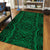 Hawaii Polynesian Symmetry Green Area Rug - AH - Polynesian Pride