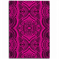 Hawaii Polynesian Symmetry Pink Area Rug - AH Luxurious - Polynesian Pride