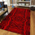 Hawaii Polynesian Symmetry Red Area Rug - AH - Polynesian Pride