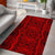 Hawaii Polynesian Symmetry Red Area Rug - AH - Polynesian Pride