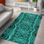 Hawaii Polynesian Symmetry Turquoise Area Rug - AH - Polynesian Pride