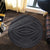 Hawaii Polynesian Tatau Gray Round Carpet - AH - Polynesian Pride