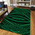 Hawaii Polynesian Tatau Green Area Rug - AH - Polynesian Pride