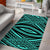 Hawaii Polynesian Tatau Turquoise Area Rug - AH - Polynesian Pride