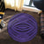 Hawaii Polynesian Tatau Violet Round Carpet - AH - Polynesian Pride