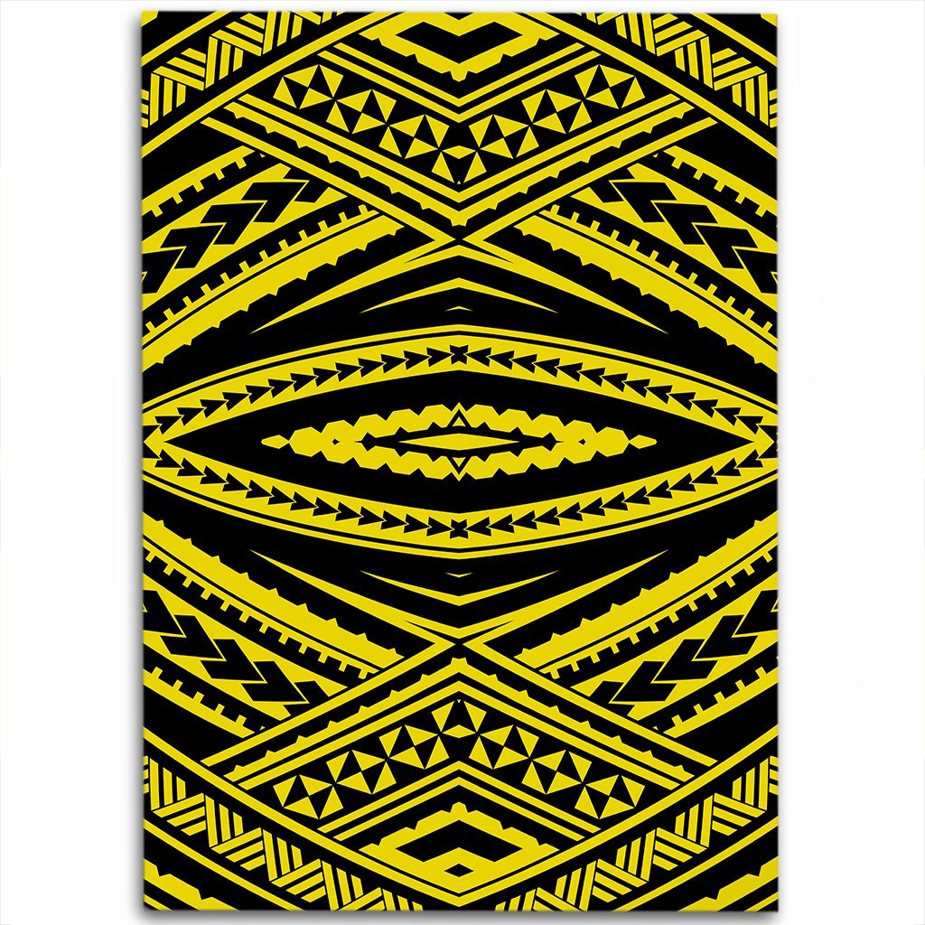 Hawaii Polynesian Tatau Yellow Area Rug - AH Luxurious - Polynesian Pride