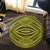 Hawaii Polynesian Tatau Yellow Round Carpet - AH - Polynesian Pride