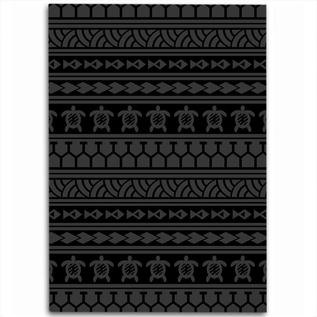 Hawaii Polynesian Tattoo Tribal Gray Area Rug - AH Luxurious - Polynesian Pride