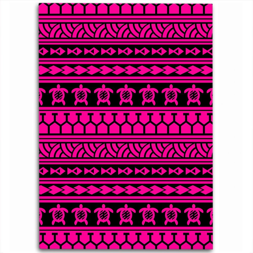 Hawaii Polynesian Tattoo Tribal Pink Area Rug - AH Luxurious - Polynesian Pride