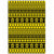 Hawaii Polynesian Tattoo Tribal Yellow Area Rug - AH Luxurious - Polynesian Pride