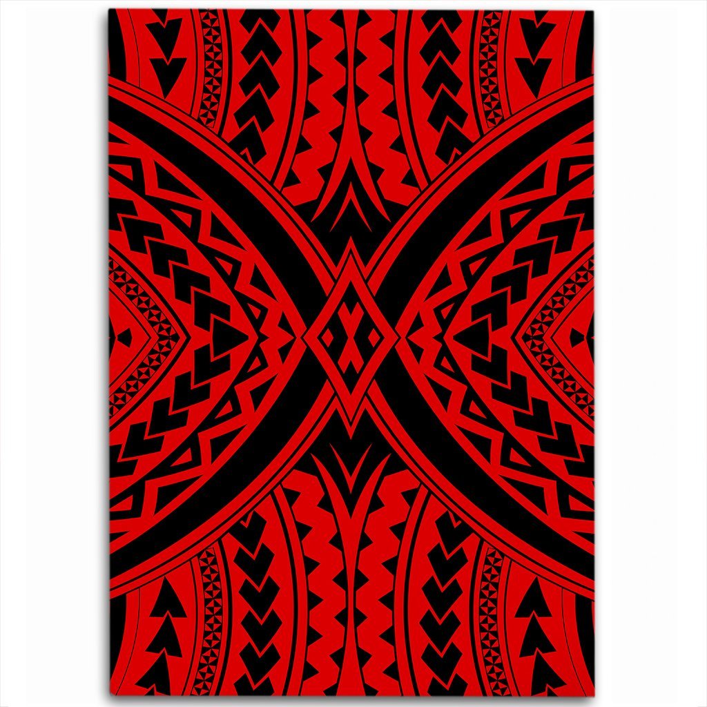 Hawaii Polynesian Tradition Red Area Rug - AH Luxurious - Polynesian Pride