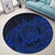 Hawaii Polynesian Turtle Round Carpet - Blue - AH - Polynesian Pride