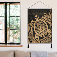Hawaii Polynesian Turtle Hanging Poster - Gold - AH - Polynesian Pride