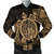 Hawaii Polynesian Turtle Bomber Jacket - Gold - AH Black Unisex - Polynesian Pride