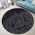 Hawaii Polynesian Turtle Round Carpet - Gray - AH - Polynesian Pride