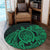 Hawaii Polynesian Turtle Round Carpet - Green - AH - Polynesian Pride