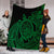 Hawaii Polynesian Turtle Premium Blankets - Green - AH - Polynesian Pride