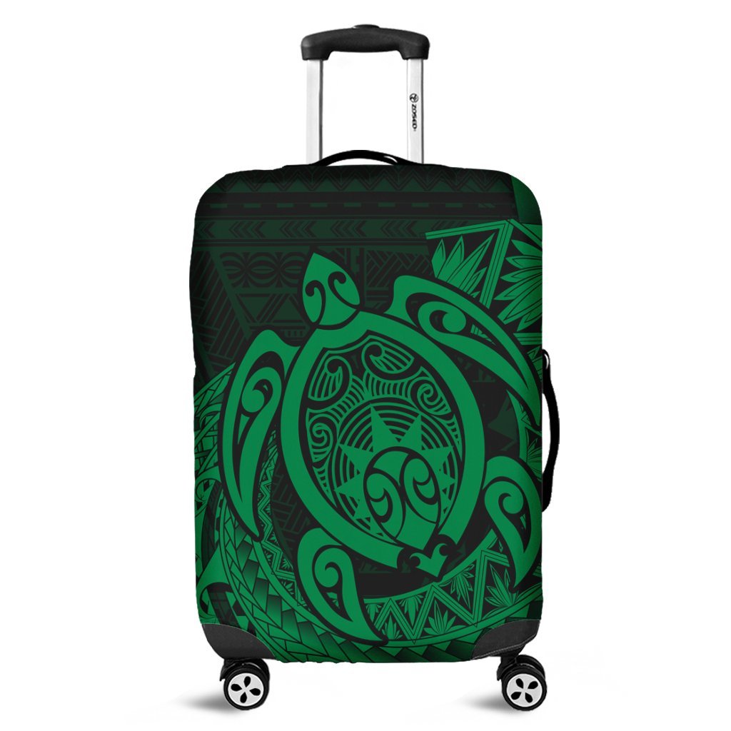 Hawaii Polynesian Turtle Luggage Covers - Green - AH Black - Polynesian Pride